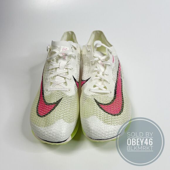 NIKE Air Zoom Victory Track Shoe Spikes Sail Pink Green CD4385-101 Size 11 main image 4